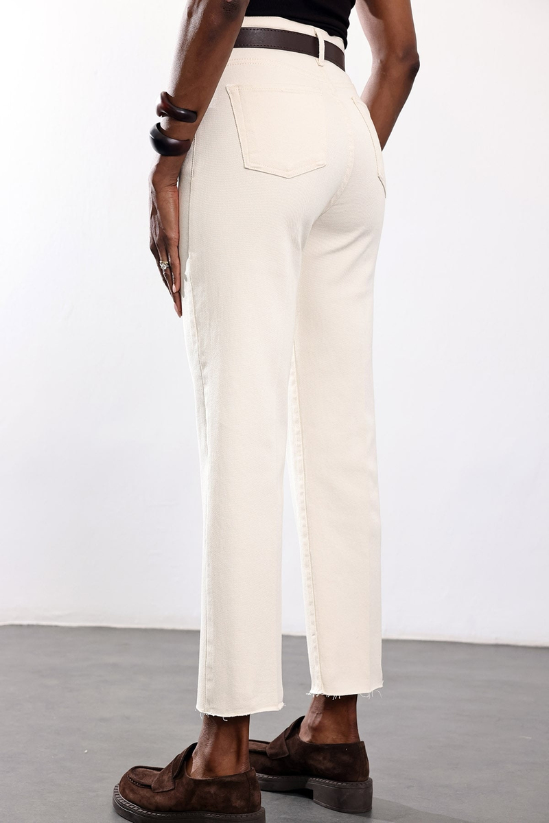 Naturel Kemerli Boyfit Jean 102