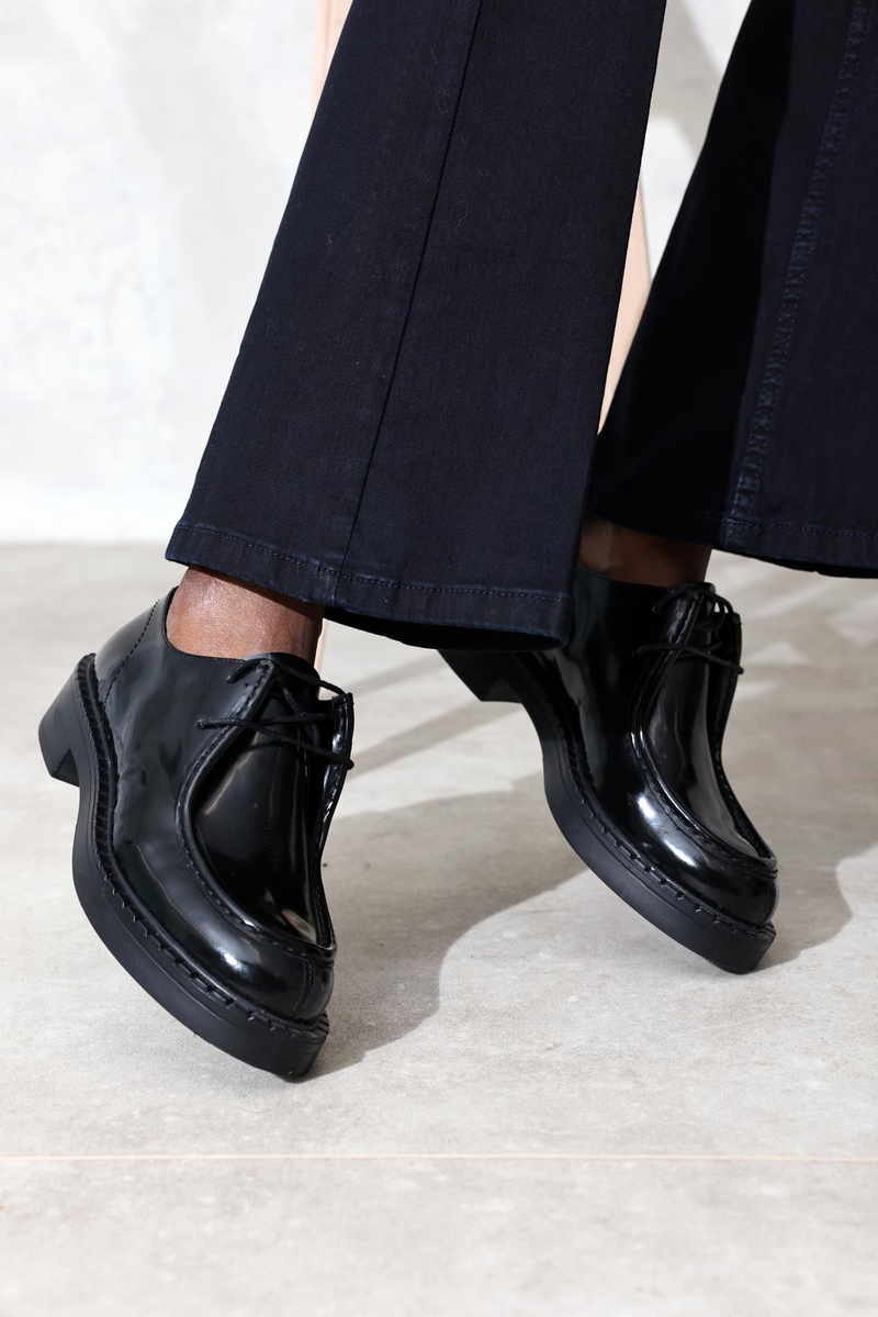 Siyah Bağcıklı Loafer 20467