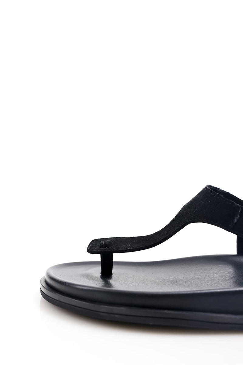 Siyah Comfort Parmak Arası Sandalet 50311