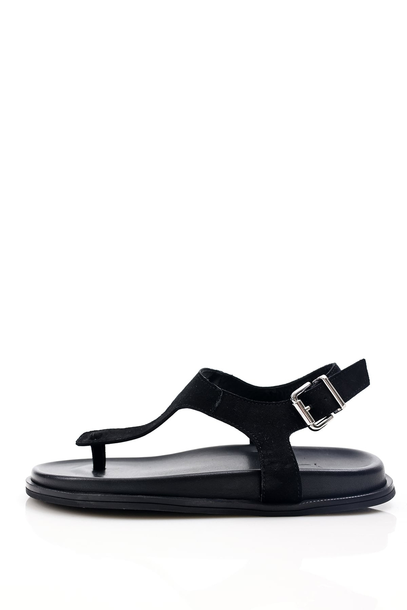 Siyah Comfort Parmak Arası Sandalet 50311