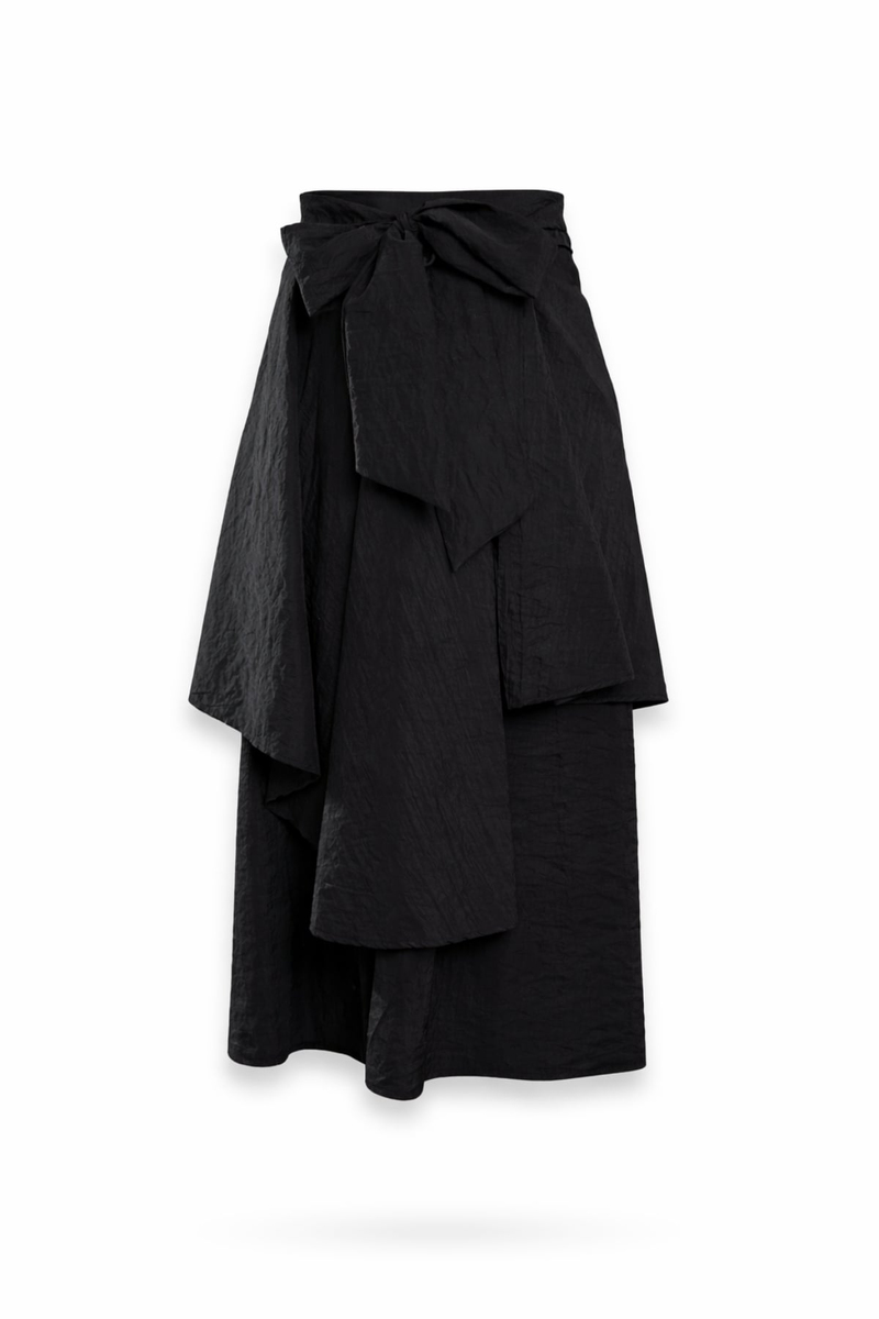 Siyah Kuşaklı Pantolon Etek 0020