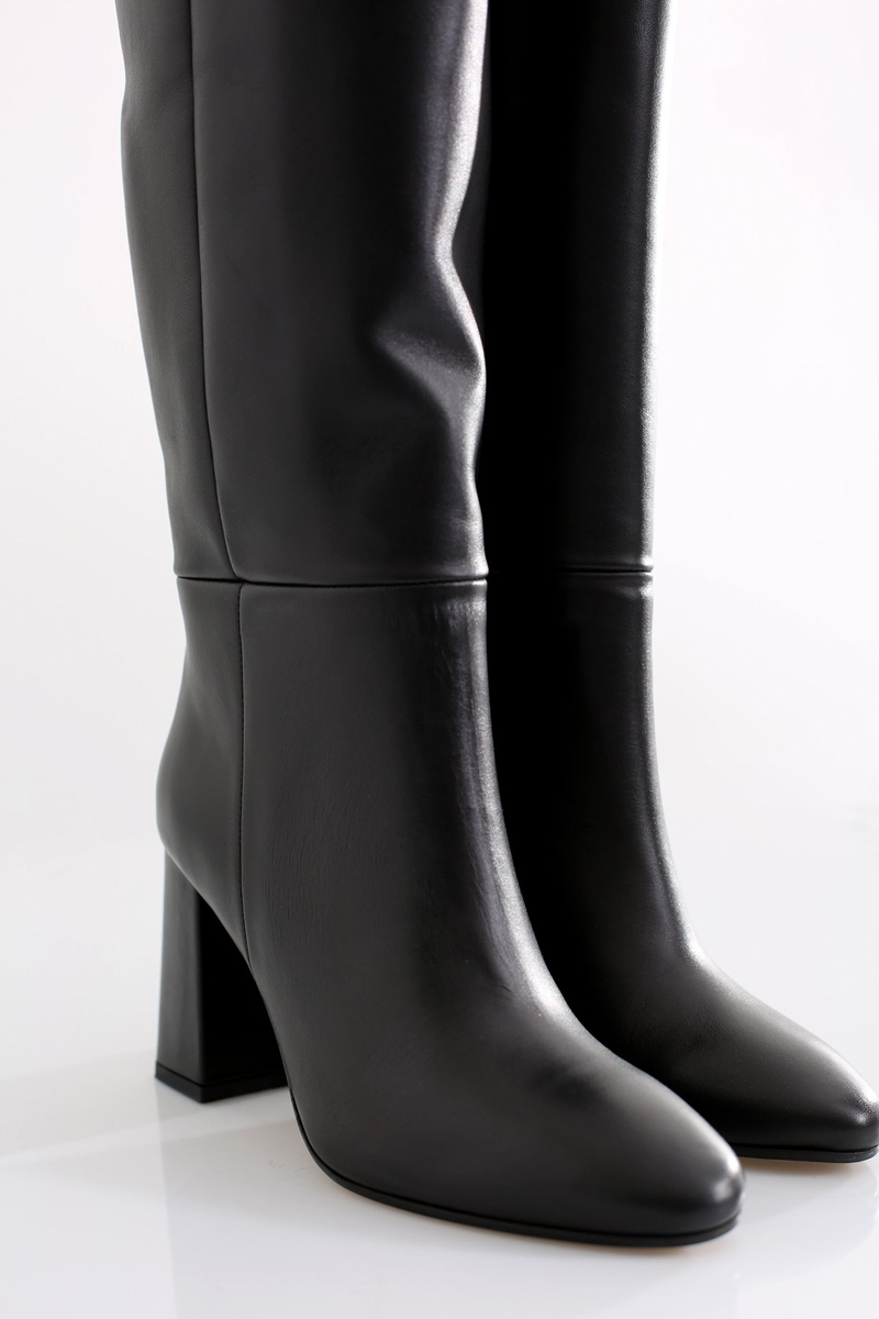 Siyah Topuklu Çizme 22309