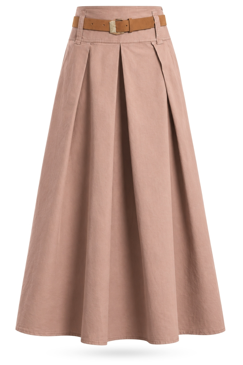 Taba Kemerli Kloş Etek 0043
