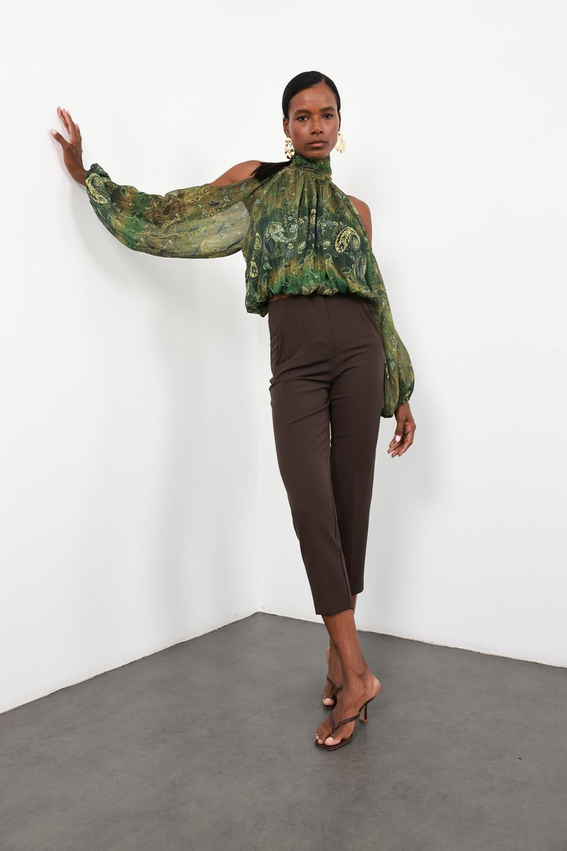 Acı Kahve Flatolu Pantolon 5113