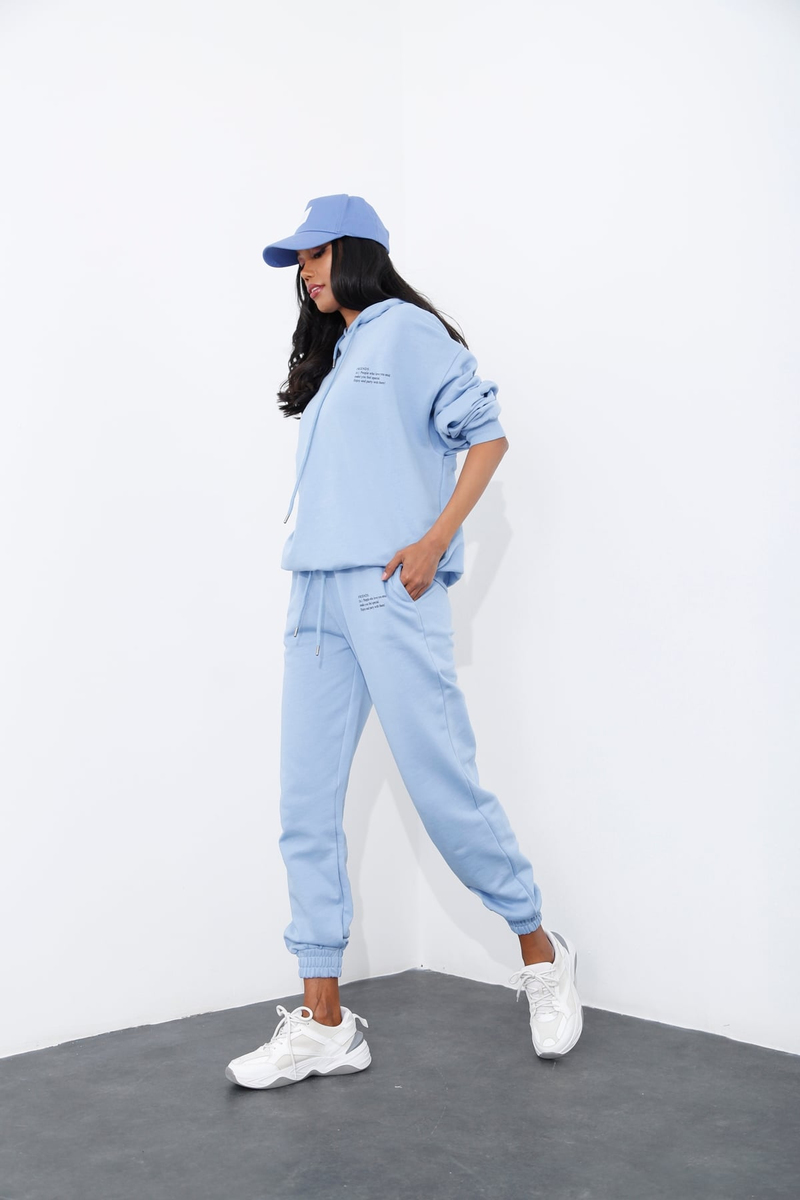 Açık Mavi Oversize Eşofman Takım 201