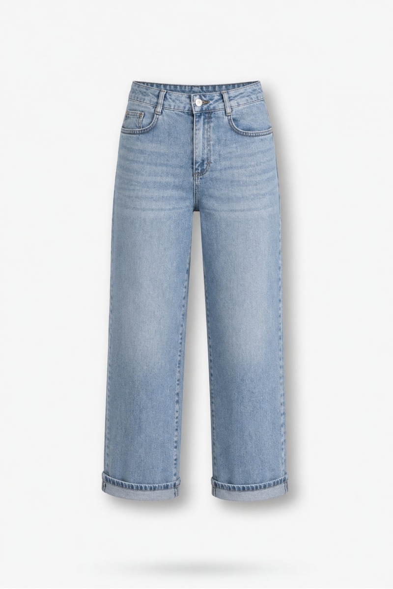 Açık Mavi Relaxed Fit Jean 26841