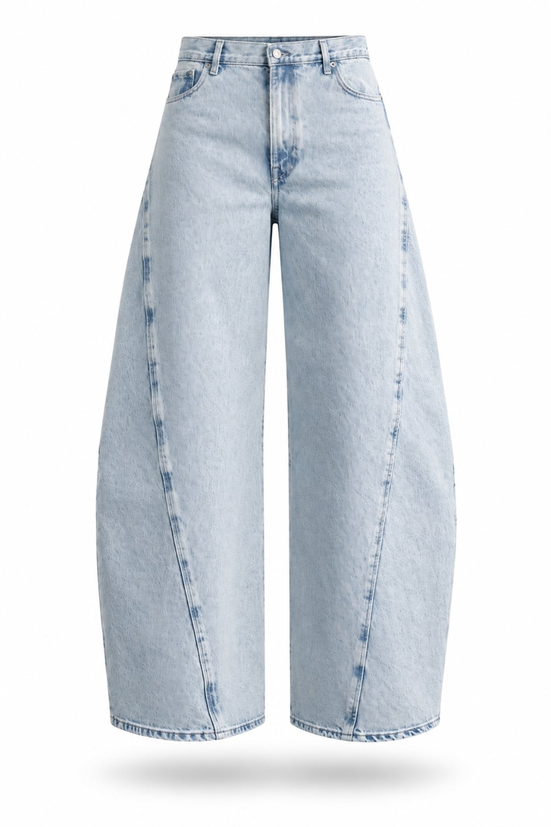 Açık Mavi Twist Relaxed Fit Jean 