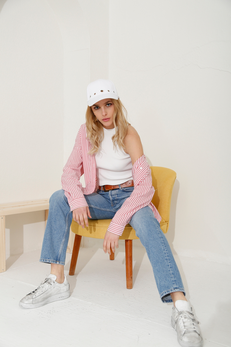 Açık Mavi Yüksek Bel Straight Fit Jean-1 