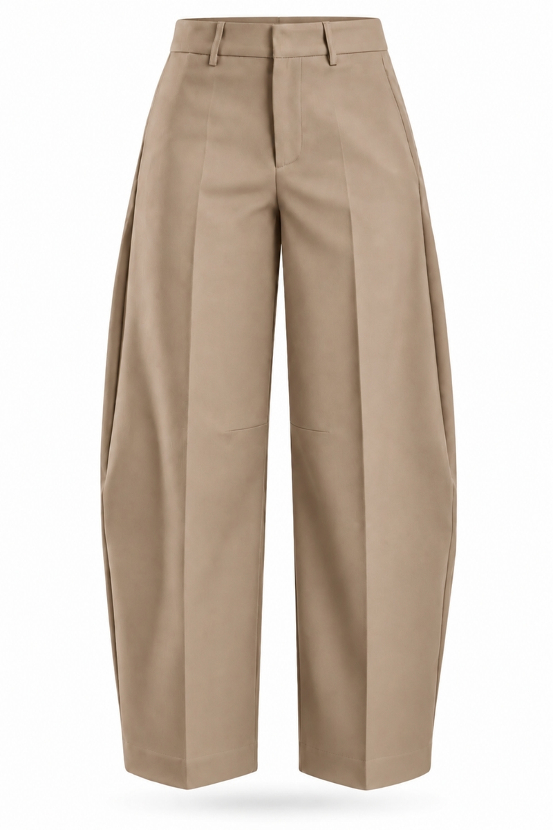 Camel Barrel Kumaş Pantolon 442