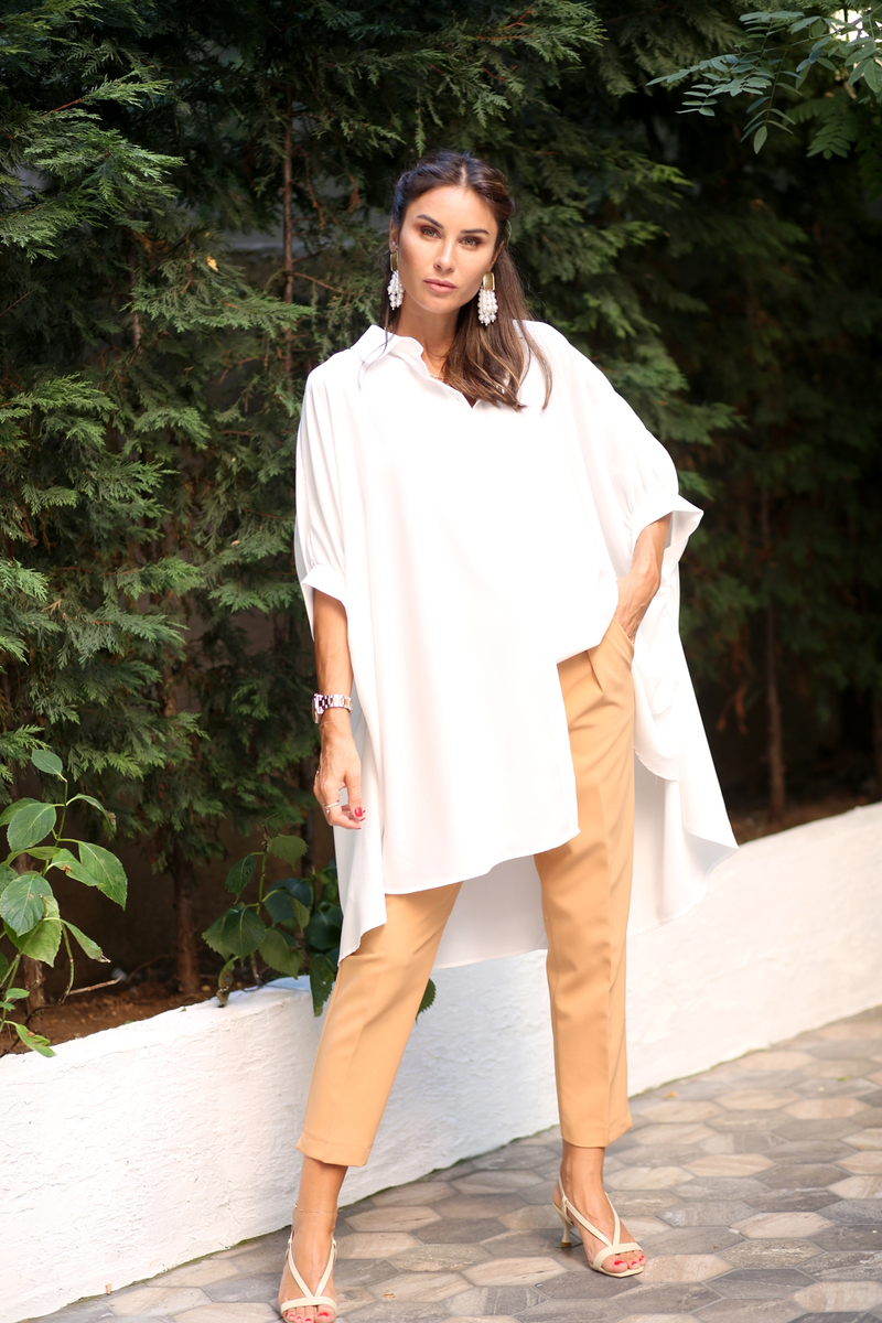 Camel Krep Havuç Pantolon 9796
