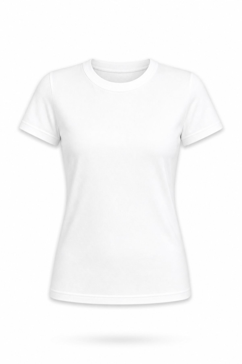 Ekru Fit Basic Tişört 
