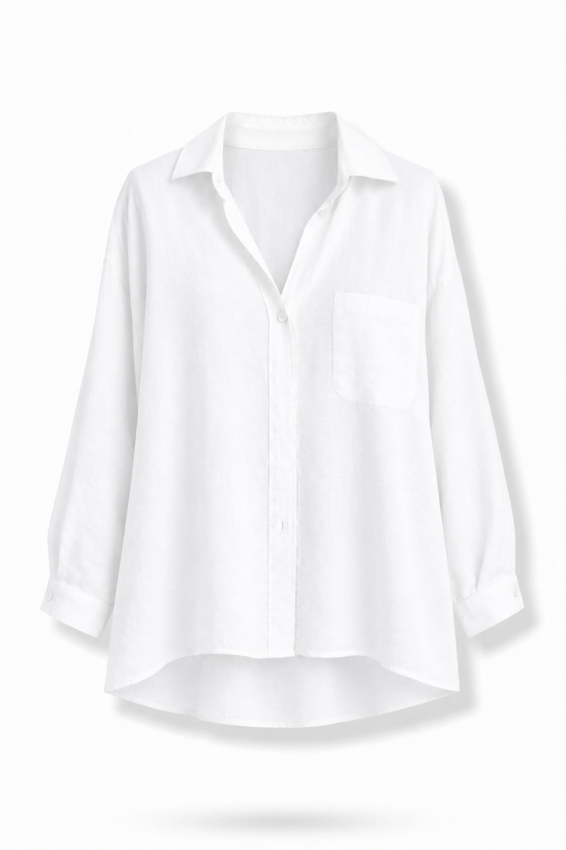 Ekru Oversize Gömlek 4612