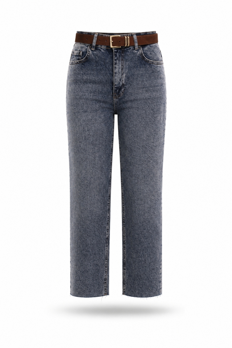 Eskitmeli Mavi Kemerli Boyfit Jean 2004