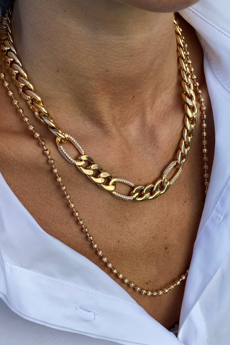 Gold Dorika Kolye 