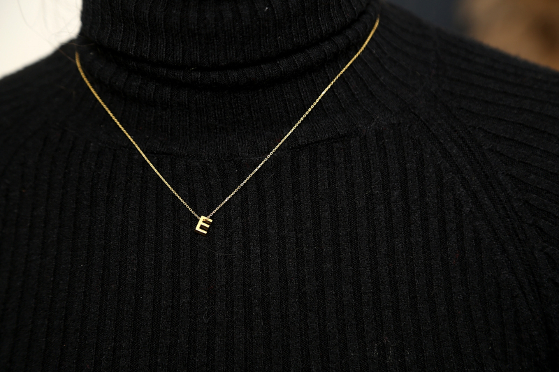 Gold Harf Kolye