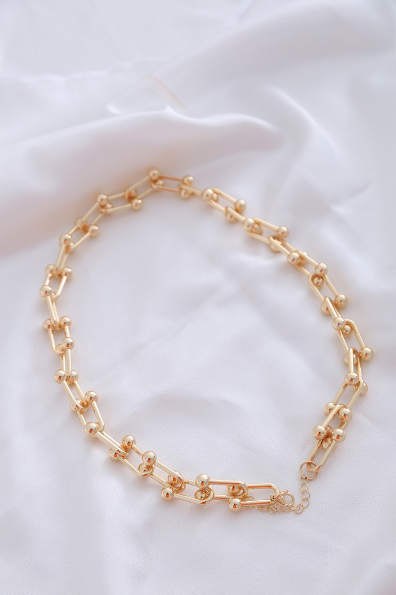Gold Üç Boyutlu Kolye 