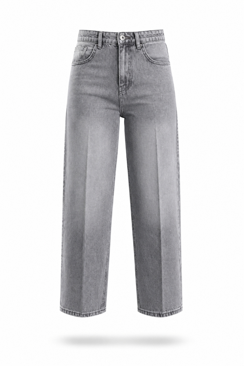 Gri Baggy Jean 3004
