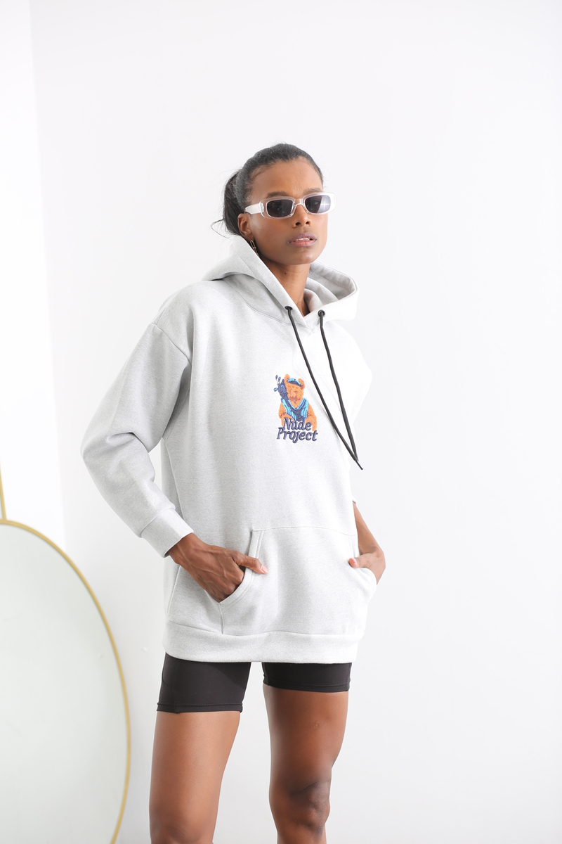 Gri Nude Project Şardonlu Sweatshirt 