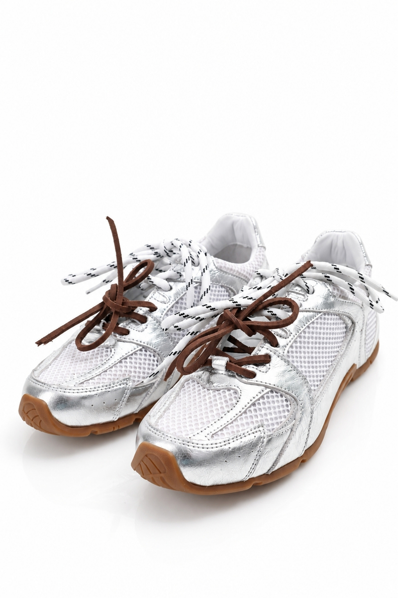 Gümüş Fileli Sneaker 24301