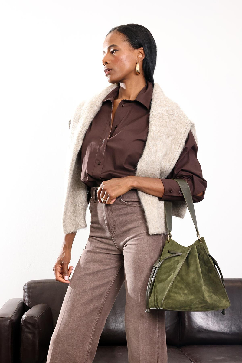 Kahverengi Regular Kesim Gömlek 4094