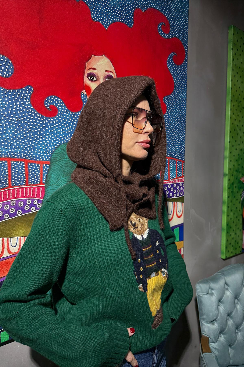 Kahverengi Triko Balaklava 14800