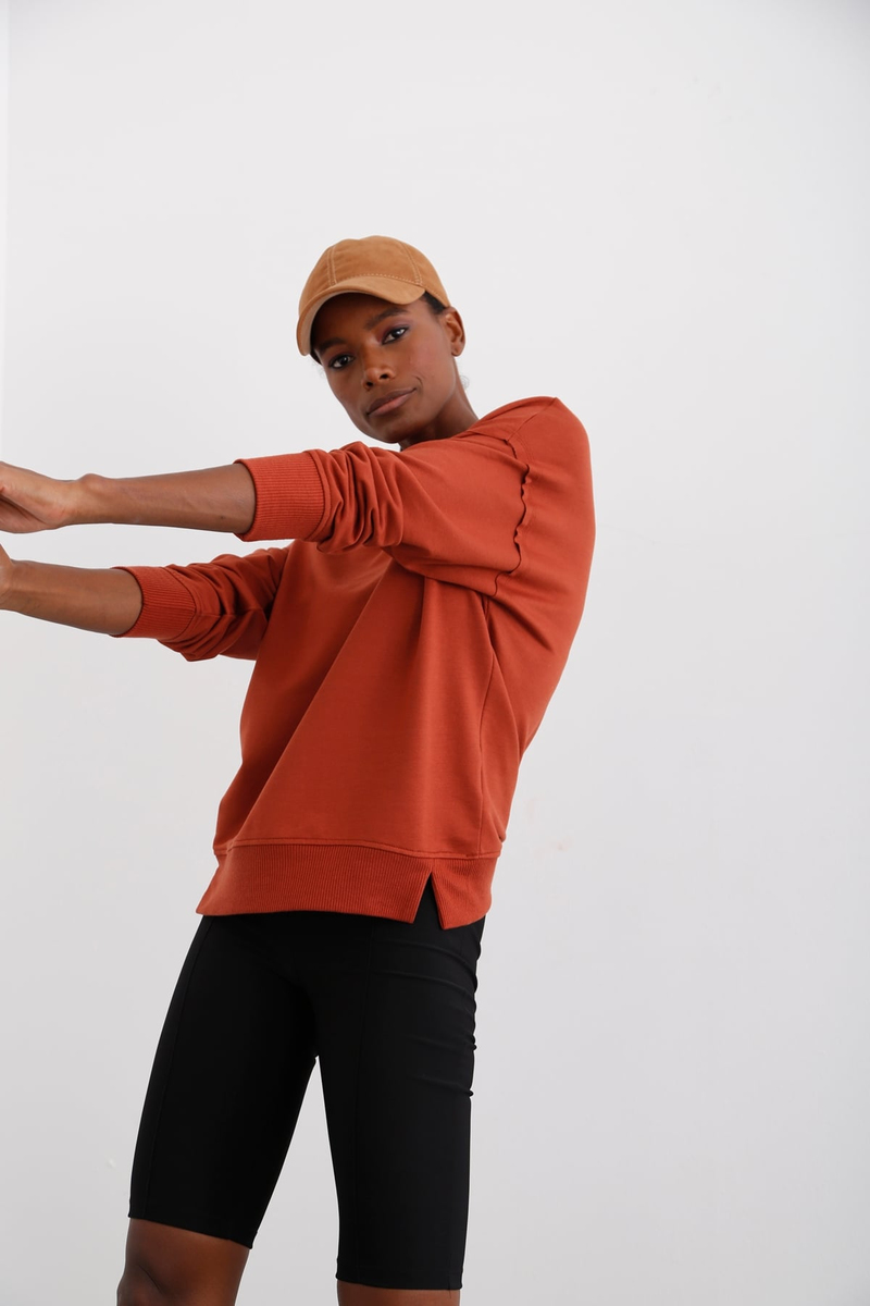 Kiremit Basic Sweatshirt 9002