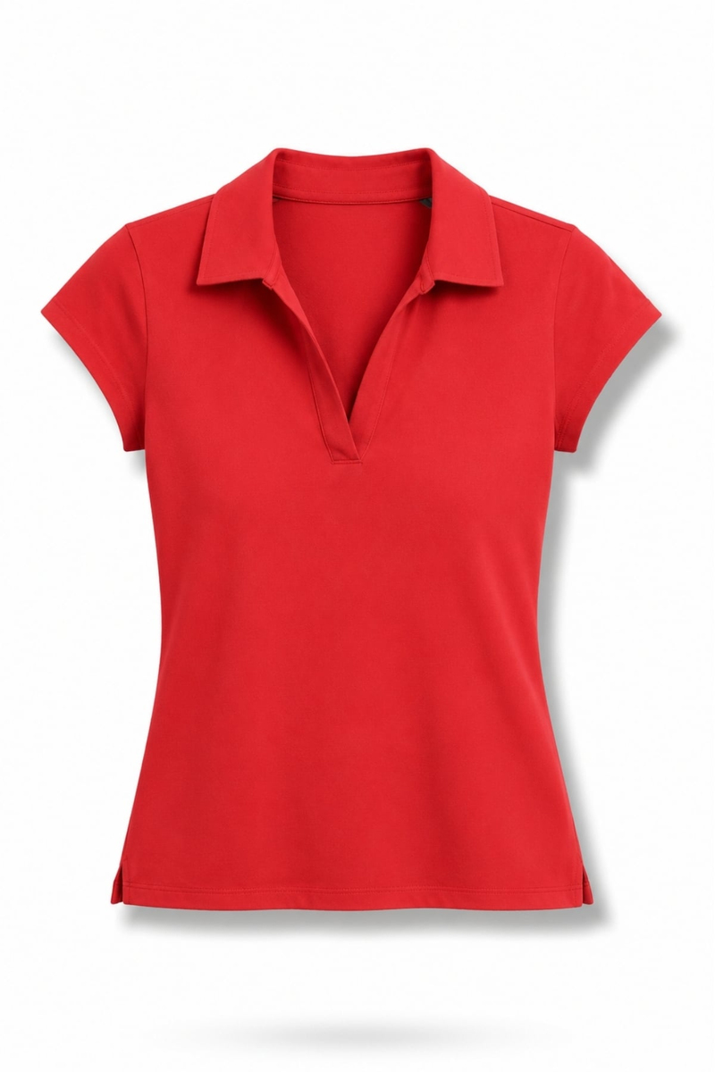 Kırmızı Polo Yaka Tişört 17651