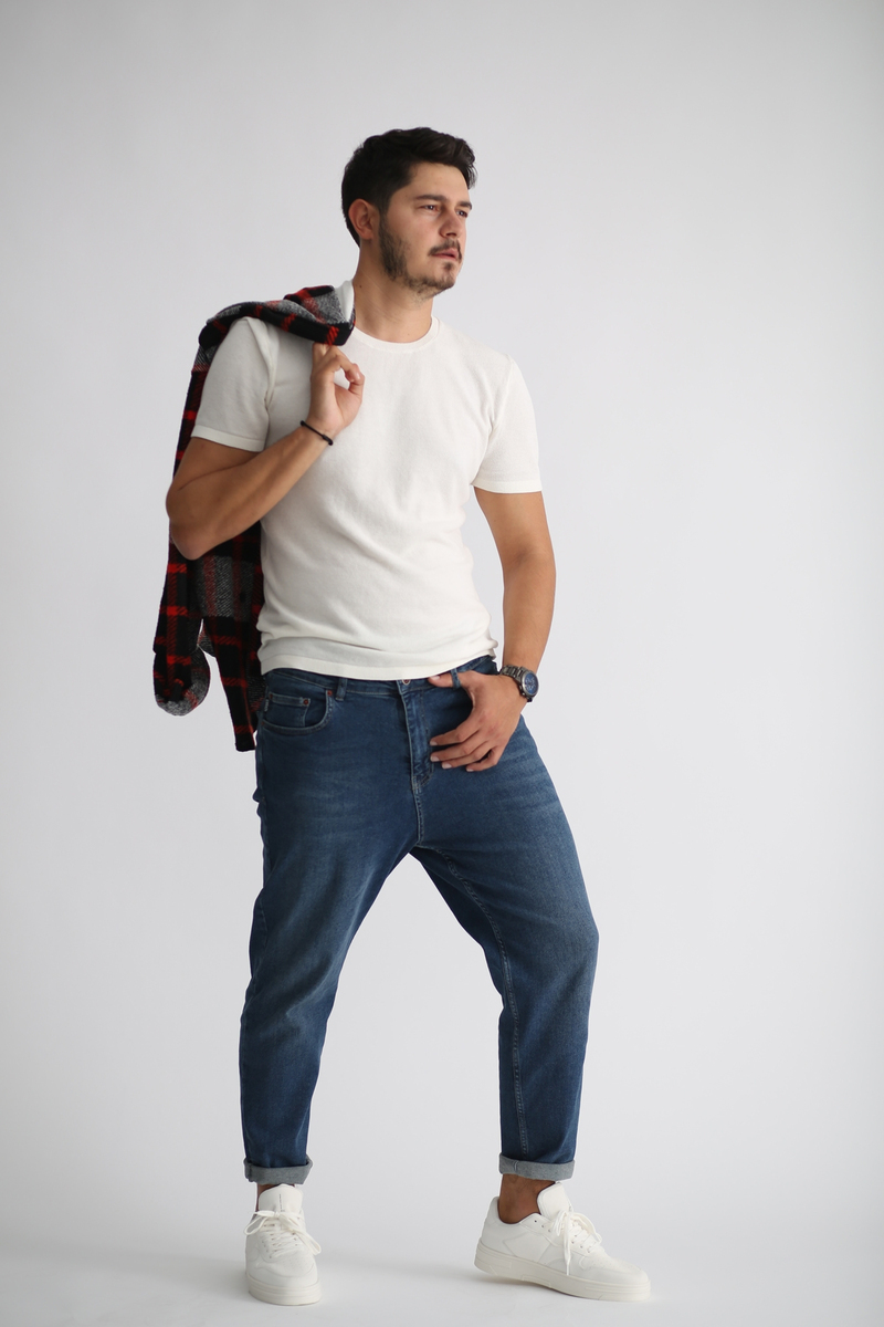 Koyu Mavi Yıkamalı Jean 3797-G5