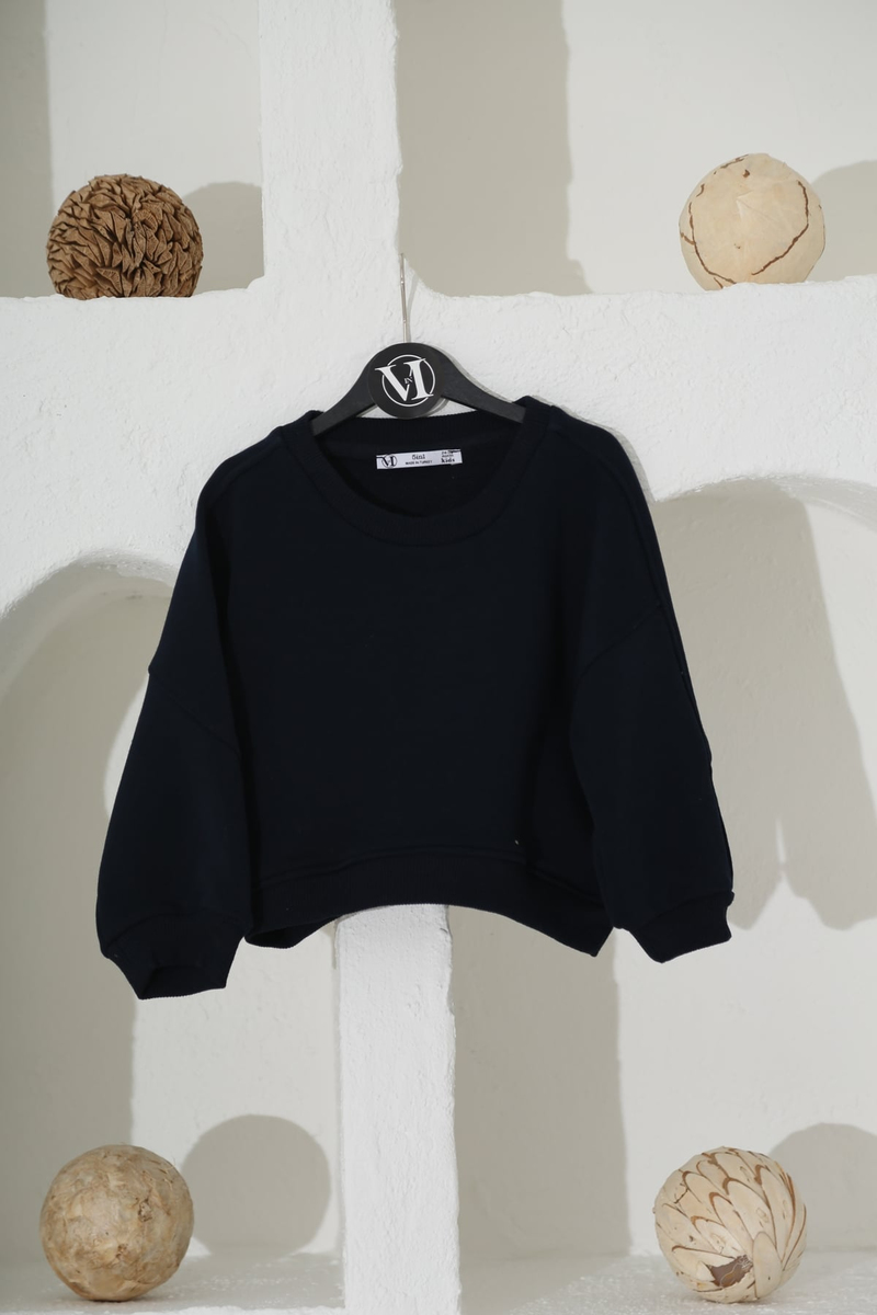 Lacivert Basic Bebek Sweatshirt 