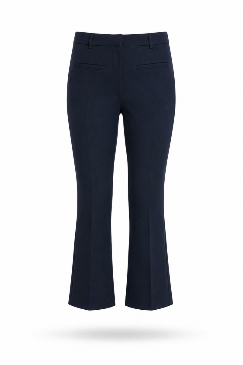 Lacivert Düz Kesim Kumaş Pantolon 9974