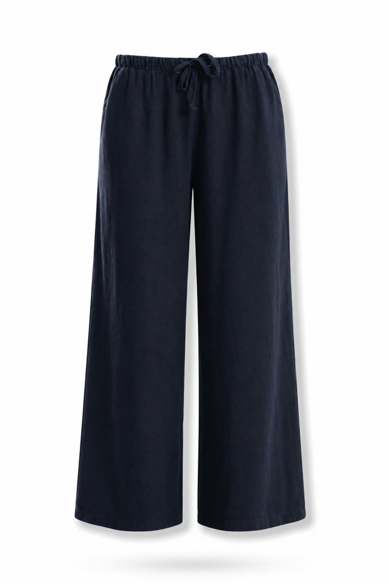 Lacivert Keten Pantolon 031687