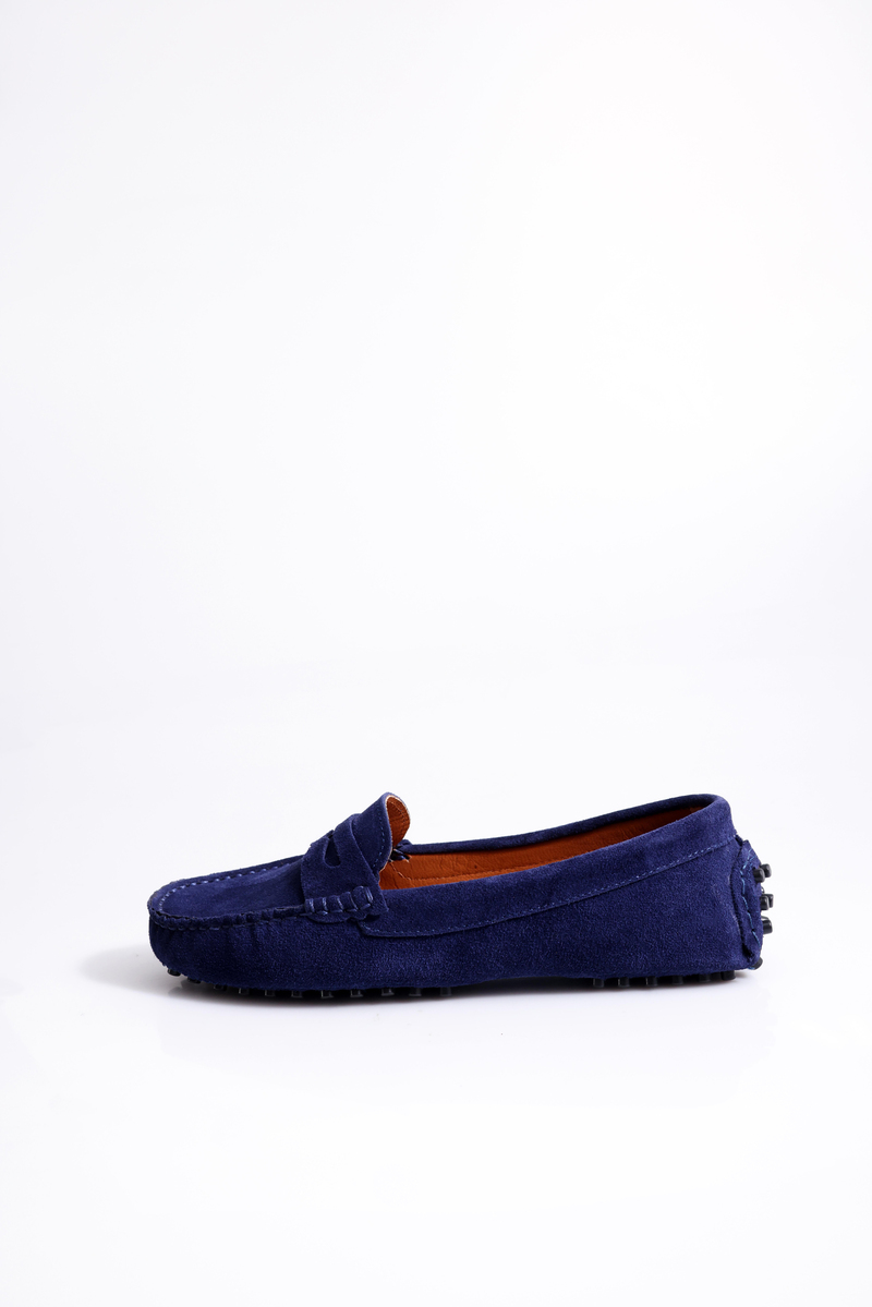 Lacivert Süet Klasik Loafer 