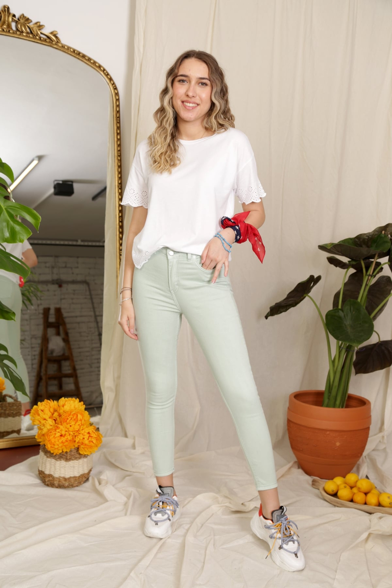 Mint Yüksek Bel Toparlayan Slim Fit Jean 2132