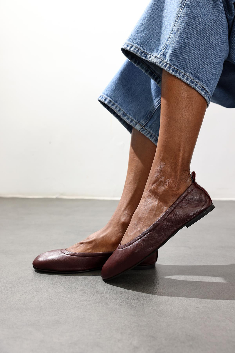 Mürdüm Esnek Deri Babet 25364