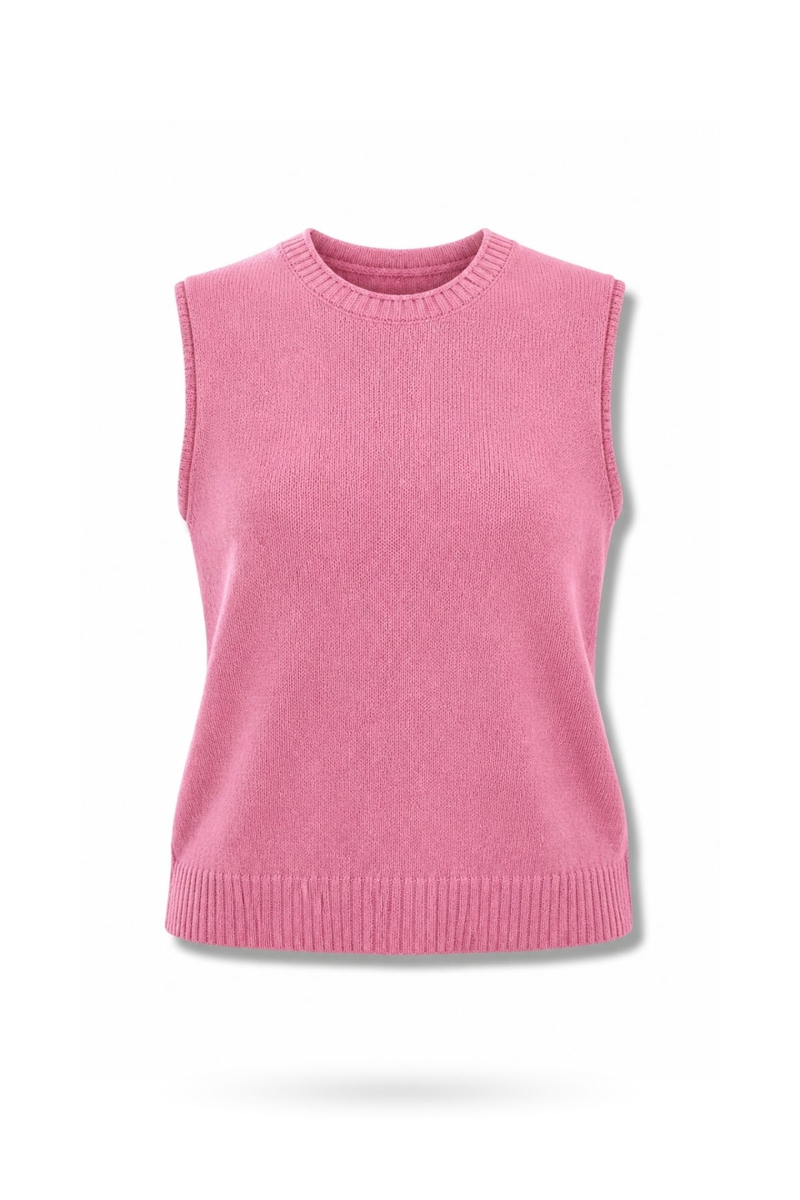 Pembe Bisiklet Yaka Merserize Triko 261050