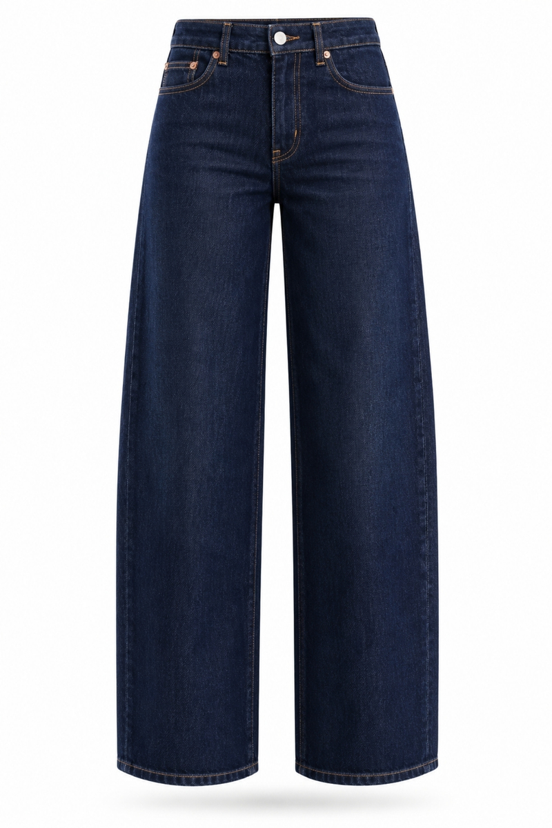 Rins Yıkamalı Wide Leg Jean 