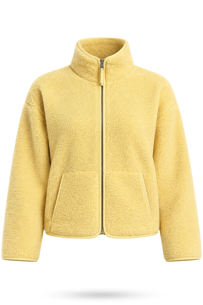 Sarı Polar Ceket 23236