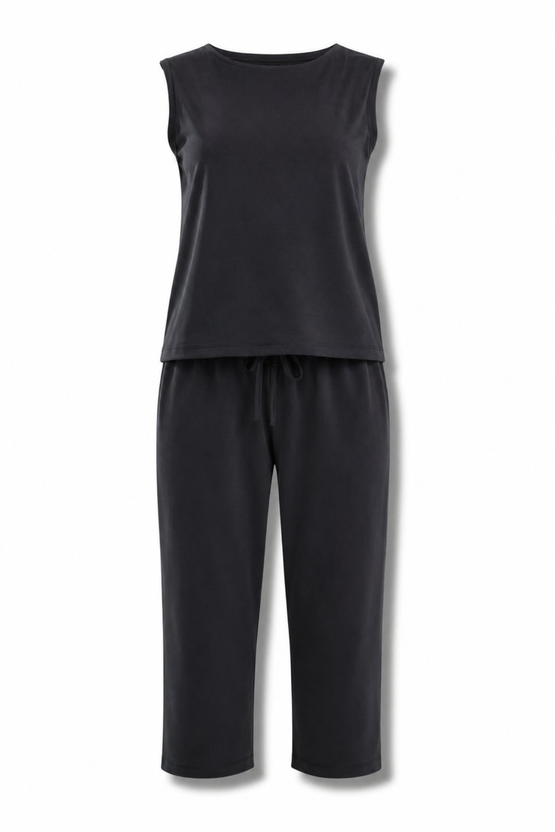 Siyah Bluz Pantolon Modal Takım 7272