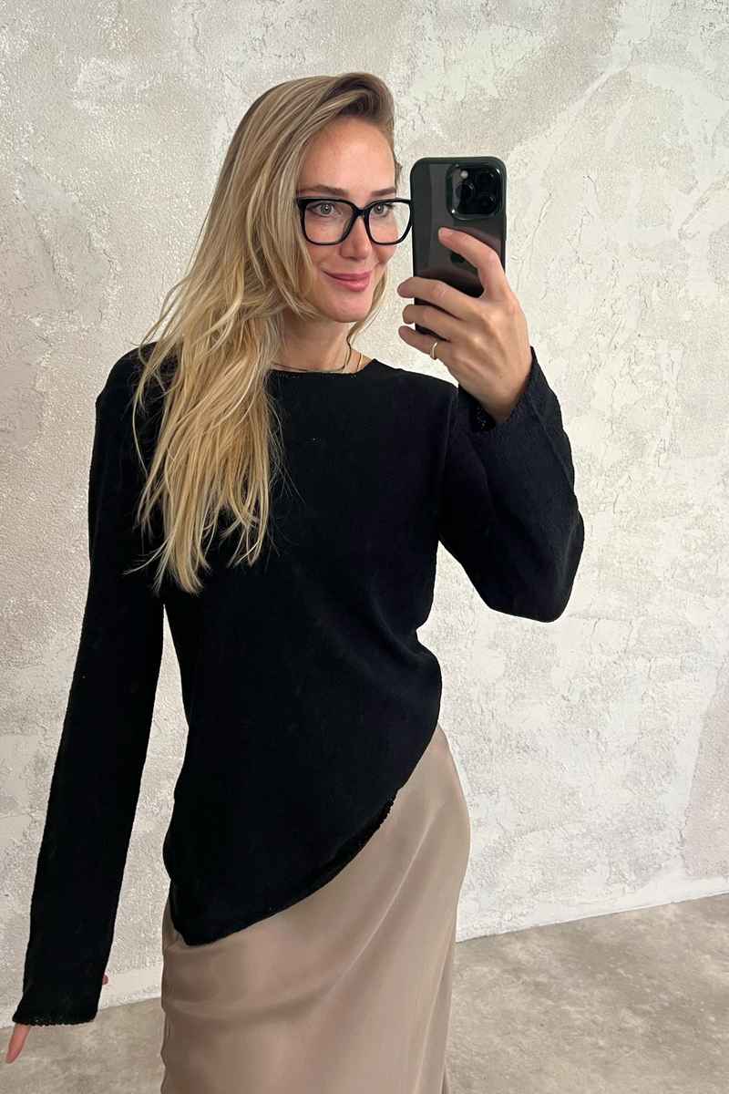 Siyah Merserize Triko 0160