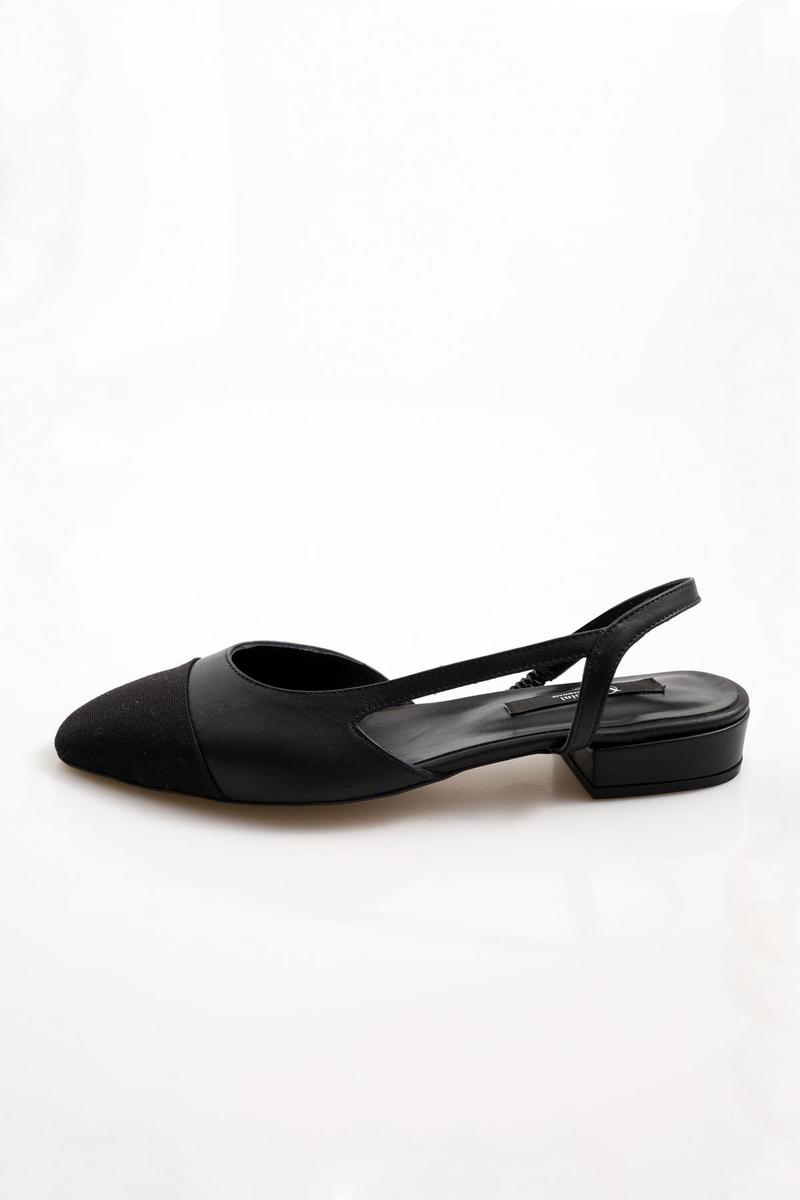 Siyah Slingback Babet 301