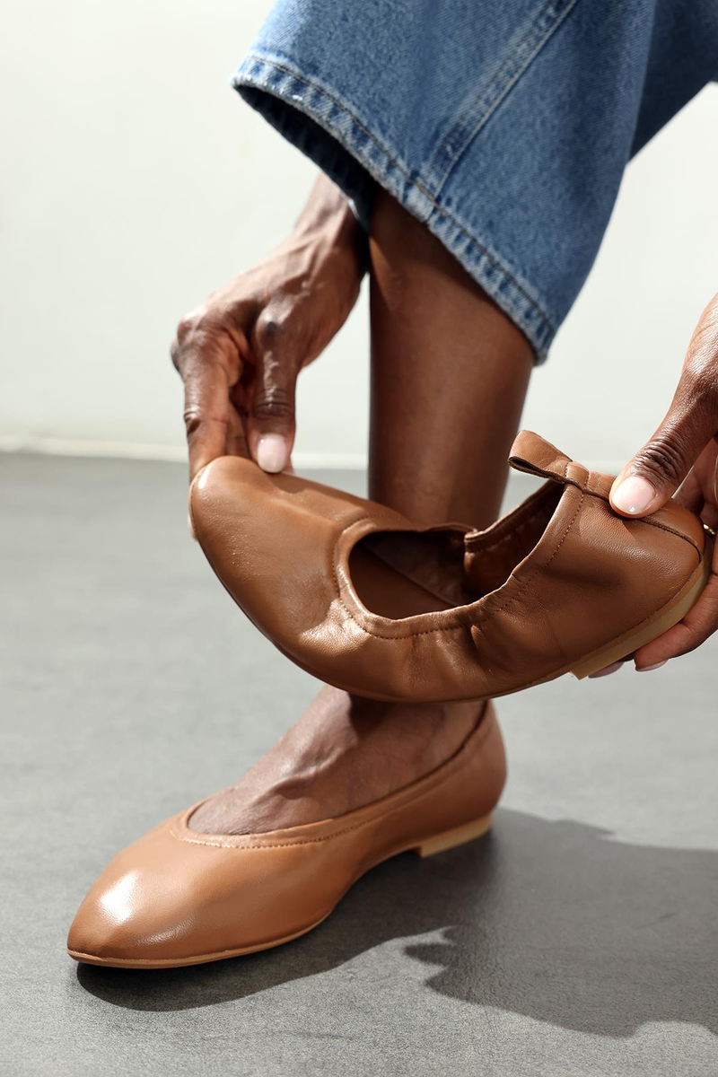 Taba Esnek Deri Babet 25364