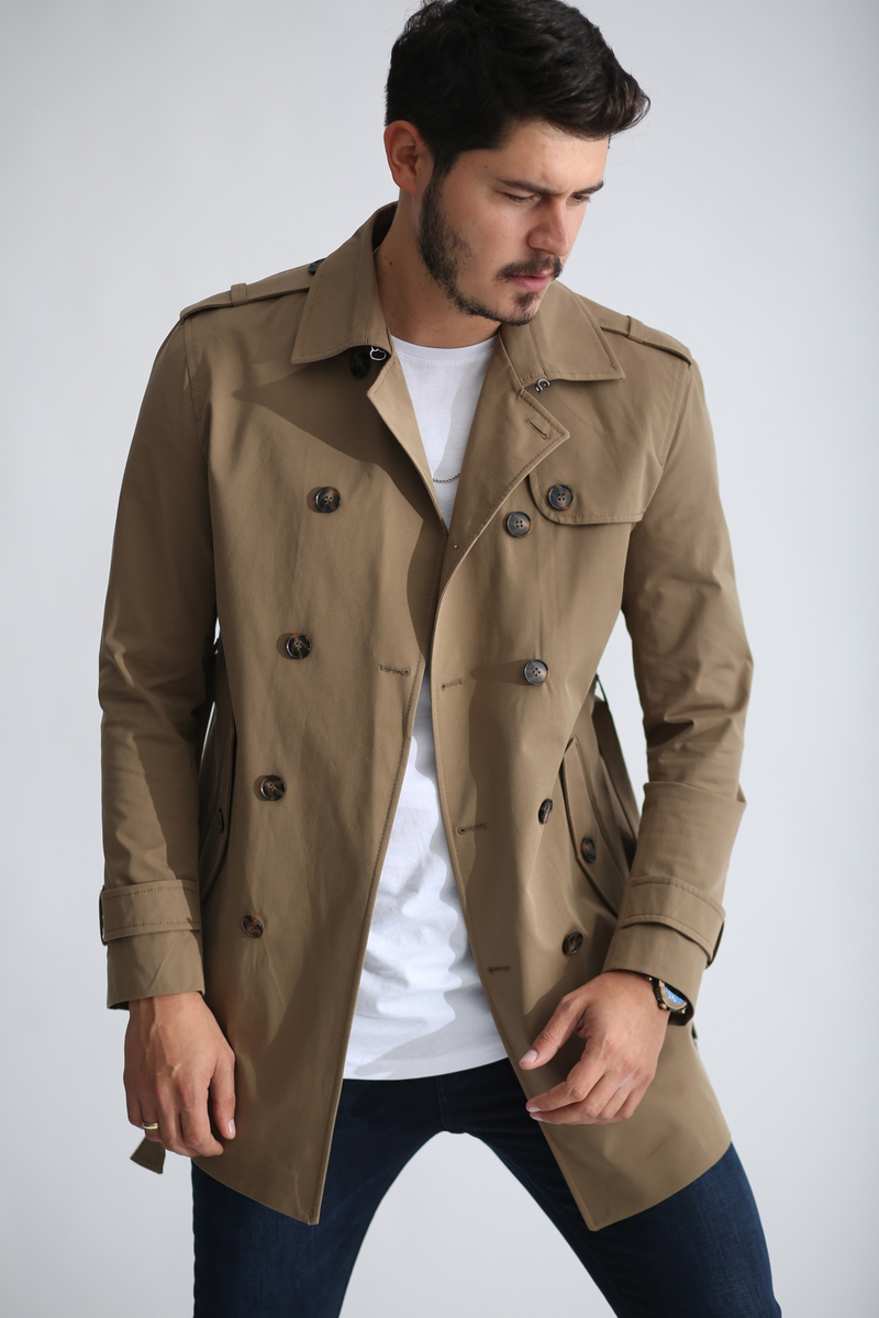 Vizon Erkek Trenchcoat 5116