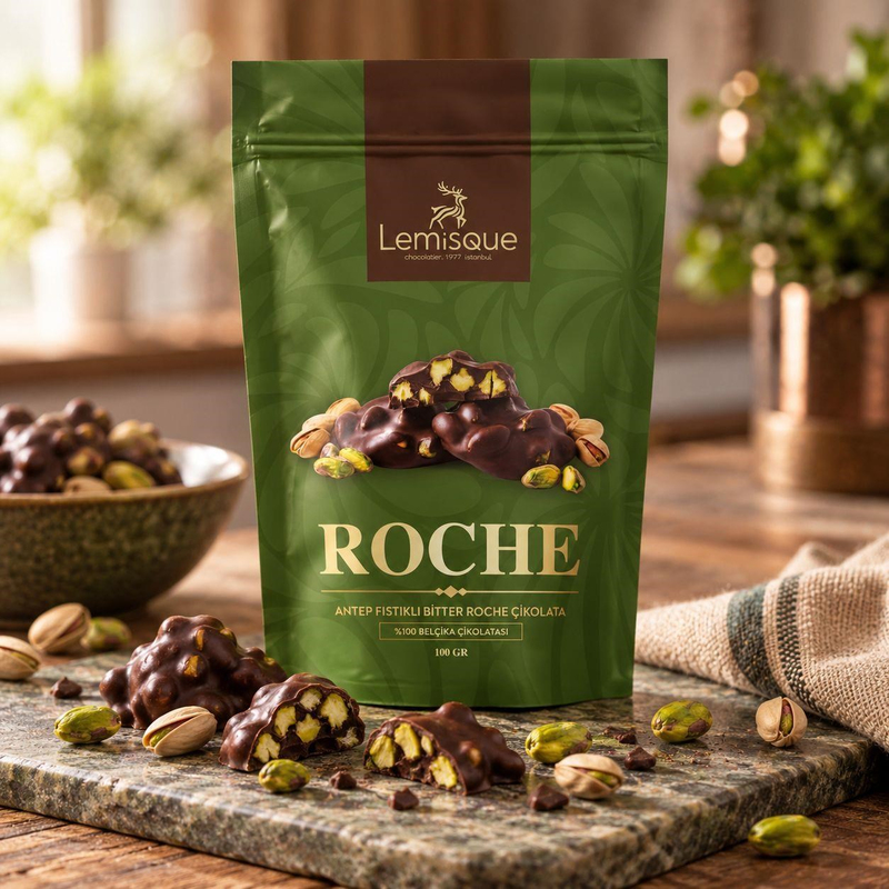  PRODUCTSAntep Fıstıklı Bitter Roche Çikolata 100 gr