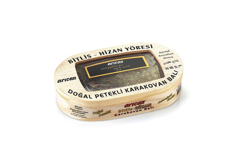 BAL ÇEŞİTLERİBitlis Hizan Doğal Petekli Karakovan Petek Balı 600 gr
