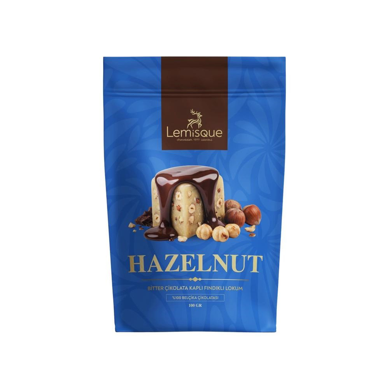 GIFT DELIGHTBitter Çikolata Kaplı Fındıklı Lokum 100 gr