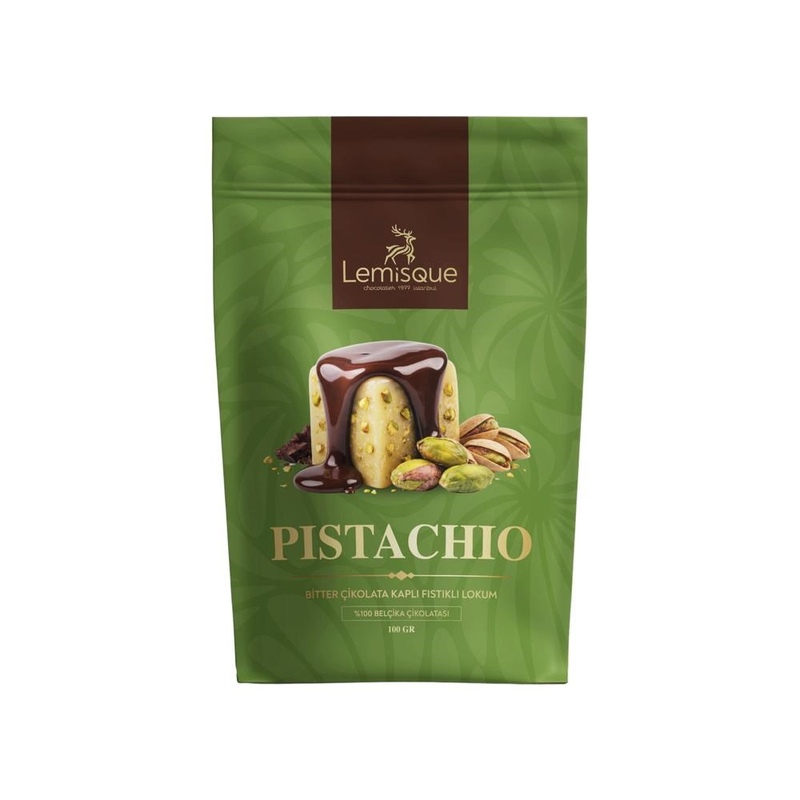 GIFT DELIGHTBitter Çikolata Kaplı Fıstıklı Lokum 100 gr