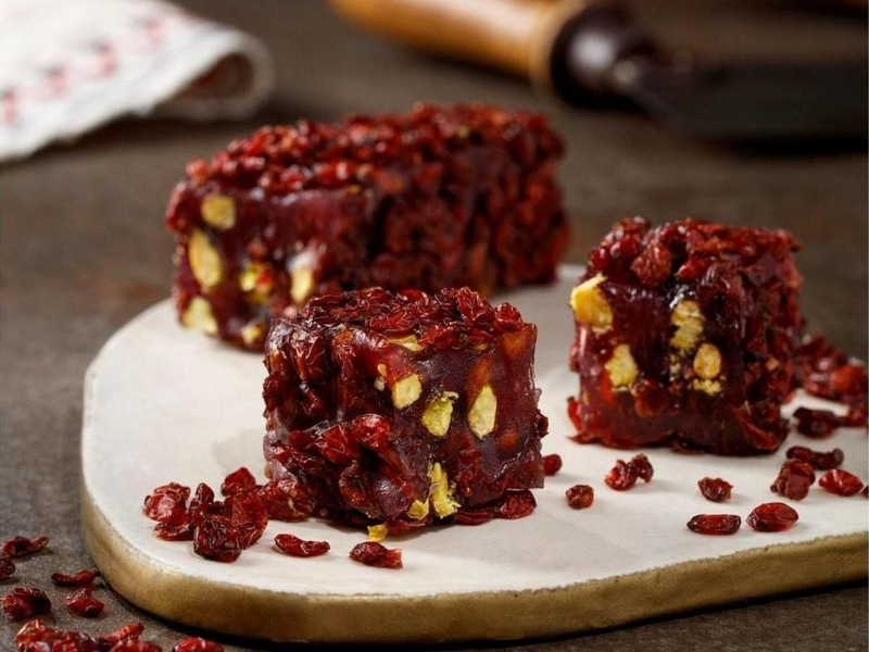 SPECIAL DELIGHTSSpecial Turkish Delight With  Pomegranate Flavor And Pistachio Covered With Barberries
