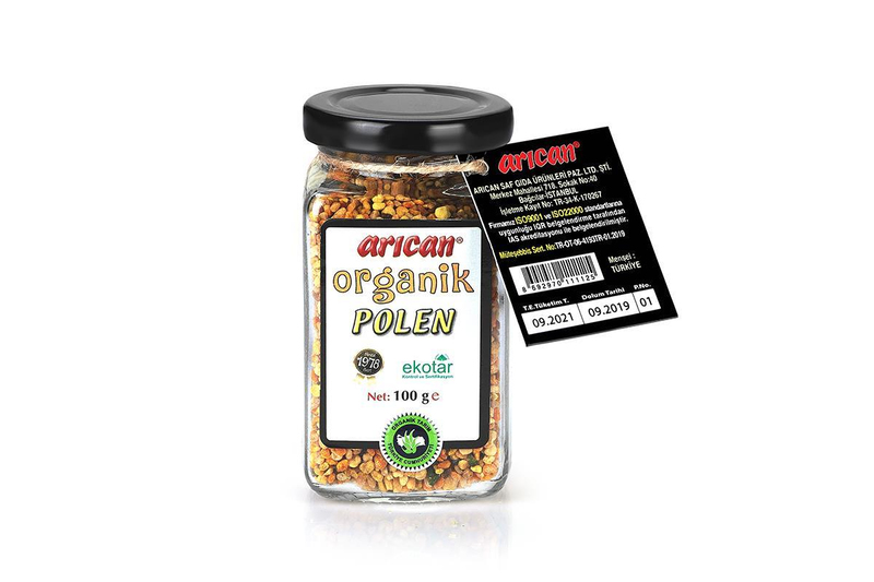 BAL ÇEŞİTLERİOrganik Üretim Polen 90 gr