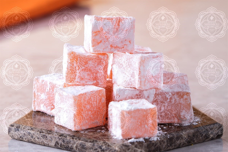 KLASİK LOKUMLARPudralı Portakal Aromalı Lokum