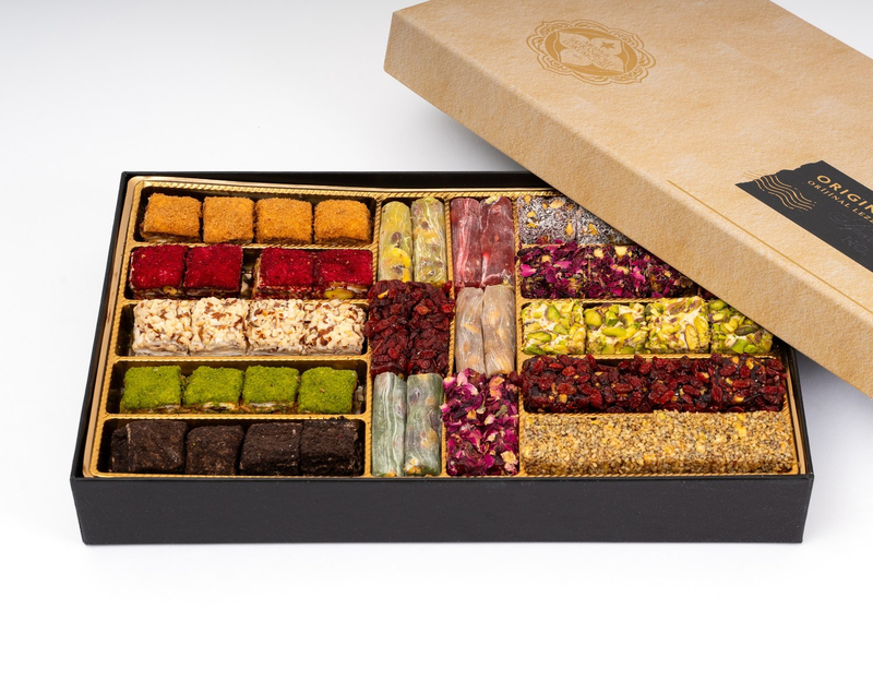 Karışık LokumlarSiyah Beyaz Kutu Karışık Lokum 1kg